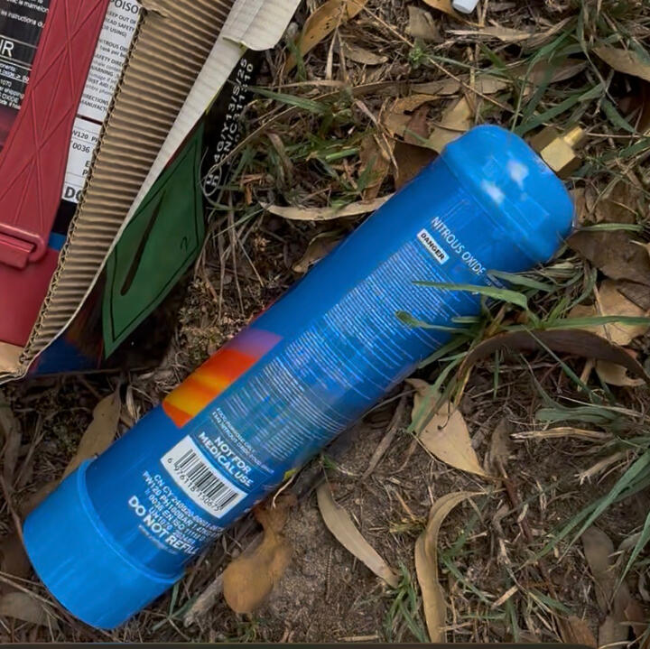 Huge NANG Bottle I found on a run near my house